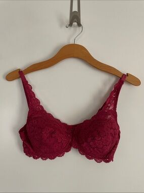 34C Rosella-Italian Vintage Lace Underwire Bra Pink